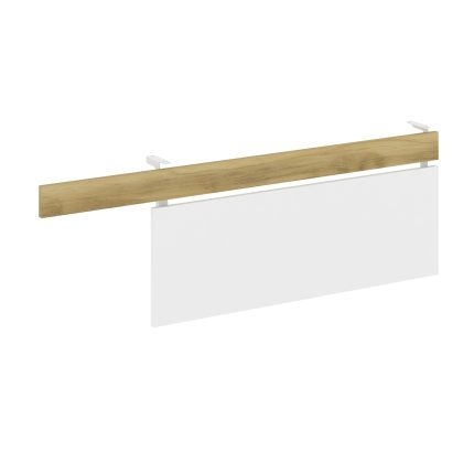 Concept Царга стола с опорной тумбой CN.CST-004 Дуб Винченцо/Белый Бриллиант/Металл Белый 1430*18*45