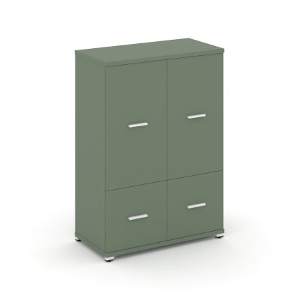 Concept Шкаф 1 широкая секция, 3 ниши CN.STS-312 W Кобо/Металл Белый 836*420*1186