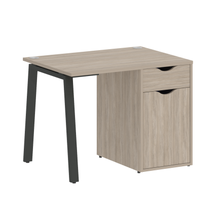 Home Office Стол письменный VR.SP-3-98.1.A Дуб Аттик/Металл Антрацит 980*720*750