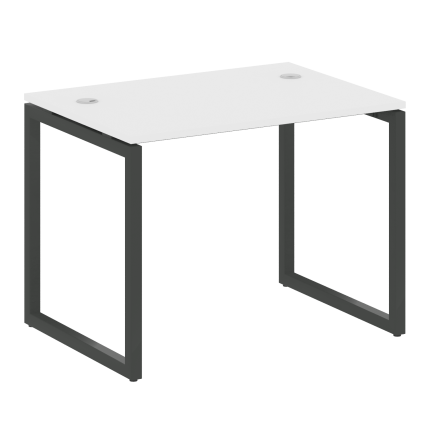 Metal System Quattro Стол письменный на О-образном м/к 40БО.СП-1 Белый/Металл Антрацит 1000*720*750