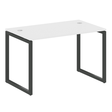 Metal System Quattro Стол письменный на О-образном м/к 40БО.СП-2 Белый/Металл Антрацит 1200*720*750