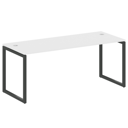 Metal System Quattro Стол письменный на О-образном м/к 40БО.СП-5 Белый/Металл Антрацит 1800*720*750