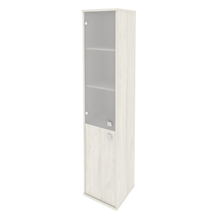 Style Шкаф высокий узкий левый Л.СУ-1.2 (L) Дуб Наварра 412*410*1980