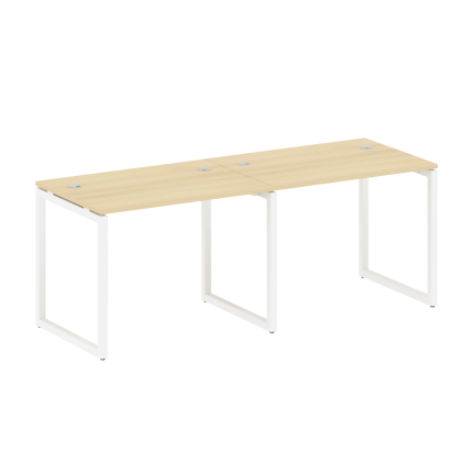 Metal System Quattro Рабочая станция на 2 места на О-образном м/к 40БО.СМ-2.1 Акация Лорка/Металл Бе