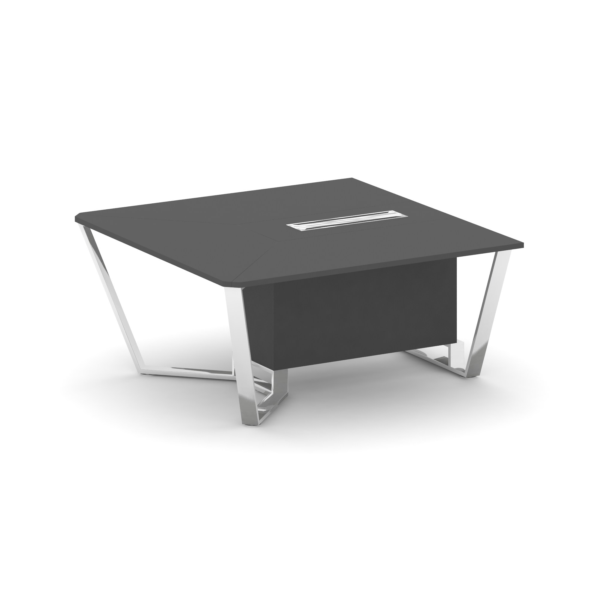 Steel Meet Начальный модуль L=1600 MD-PR.B.SPNW-16 Антрацит/Нержавеющая Сталь/Хром 1600*1600*750