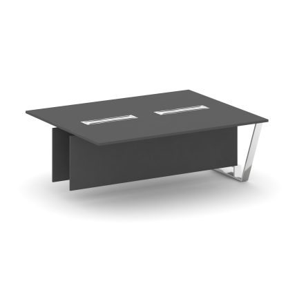 Steel Meet Проходной модуль L=2000 MD-PR.B.SPPW-20 Антрацит/Нержавеющая Сталь/Хром 2000*1600*750