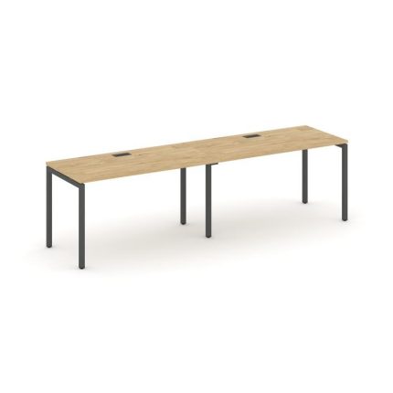 Style Project Рабочая станция 1 сторон. SN-4P.ORS-011 Тиквуд Светлый/Металл Антрацит 1960*700*750