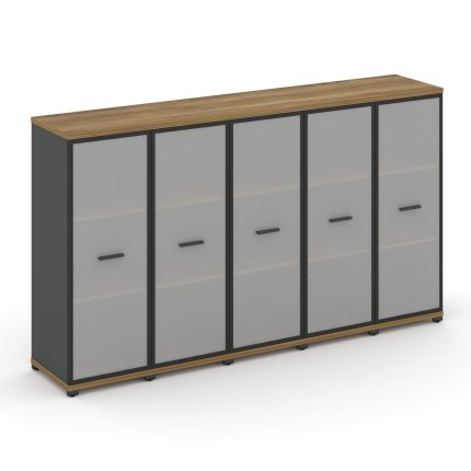 Concept Шкаф 5 узких секций, 3 ниши CN.STU-356 RMB A Сандал Янтарный/Антрацит/Металл Антрацит/Сатин