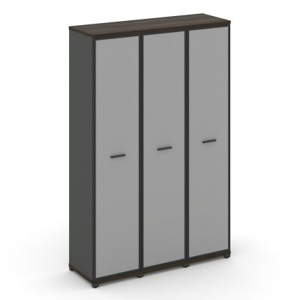 Concept Шкаф 3 узкие секции, 5 ниш CN.STU-538 RMB A Дуб Мали/Антрацит/Металл Антрацит/Сатин 1252*420