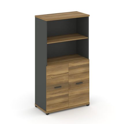 Concept Шкаф 1 широкая секция, 4 ниши CN.STS-411 A Сандал Янтарный/Антрацит/Металл Антрацит 836*420*