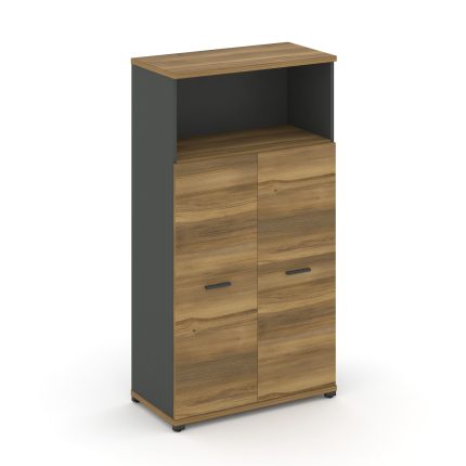 Concept Шкаф 1 широкая секция, 4 ниши CN.STS-413 A Сандал Янтарный/Антрацит/Металл Антрацит 836*420*