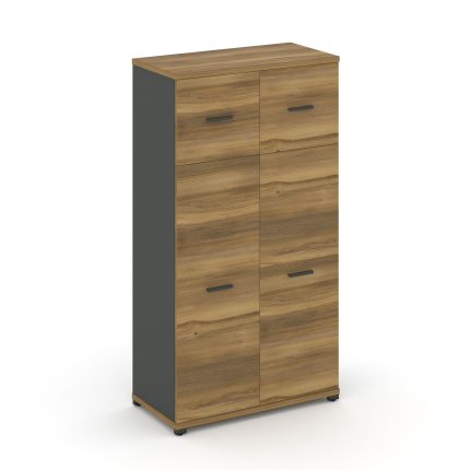 Concept Шкаф 1 широкая секция, 4 ниши CN.STS-414 A Сандал Янтарный/Антрацит/Металл Антрацит 836*420*