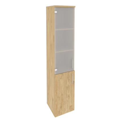 Onix Шкаф высокий узкий левый O.SU-1.2 (L) Тиквуд Светлый 400*420*1977