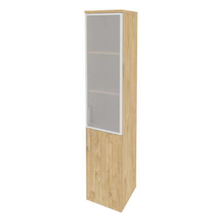 Onix Шкаф высокий узкий правый O.SU-1.2 R (R) Тиквуд Светлый 400*420*1977