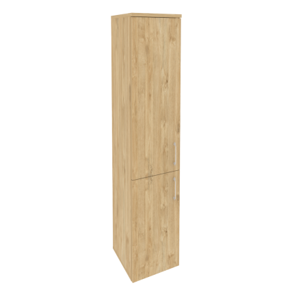 Onix Шкаф высокий узкий левый O.SU-1.3 (L) Тиквуд Светлый 400*420*1977