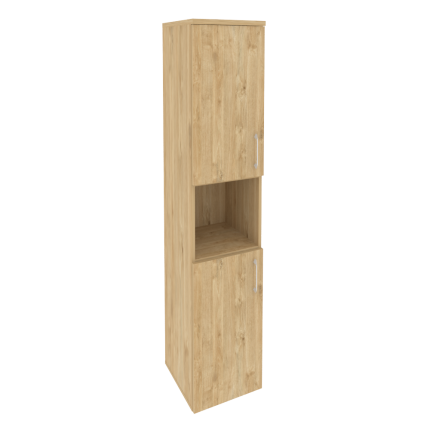 Onix Шкаф высокий узкий левый O.SU-1.5 (L) Тиквуд Светлый 400*420*1977