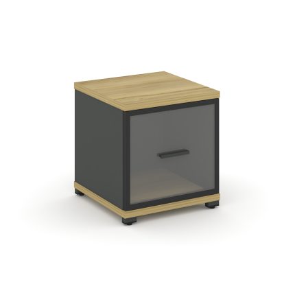 Concept Шкаф 1 узкая секция, 1 ниша CN.STU-113 RPB A Дуб Винченцо/Антрацит/Металл Антрацит/Прозрачны