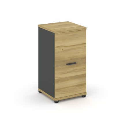 Concept Шкаф 1 узкая секция, 2 ниши CN.STU-213 A Дуб Винченцо/Антрацит/Металл Антрацит 420*420*818