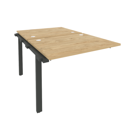 Onix Наборный элемент рабочей станции на м/к O.M-2.NRS-1.8 Тиквуд Светлый/Металл Антрацит 980*1635*7