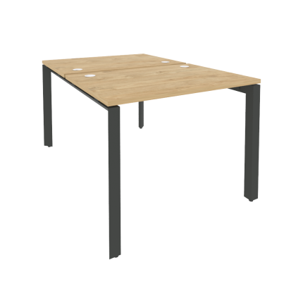 Onix Рабочая станция на П-образном м/к O.MP-D.RS-2.1.7 Тиквуд Светлый/Металл Антрацит 980*1475*750