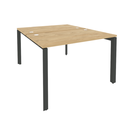 Onix Рабочая станция на П-образном м/к O.MP-D.RS-2.2.7 Тиквуд Светлый/Металл Антрацит 1180*1475*750