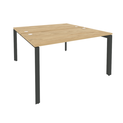 Onix Рабочая станция на П-образном м/к O.MP-D.RS-2.3.7 Тиквуд Светлый/Металл Антрацит 1380*1475*750