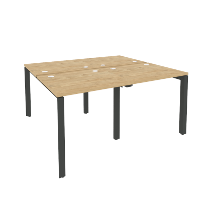 Onix Рабочая станция на П-образном м/к O.MP-D.RS-4.0.7 Тиквуд Светлый/Металл Антрацит 1560*1475*750