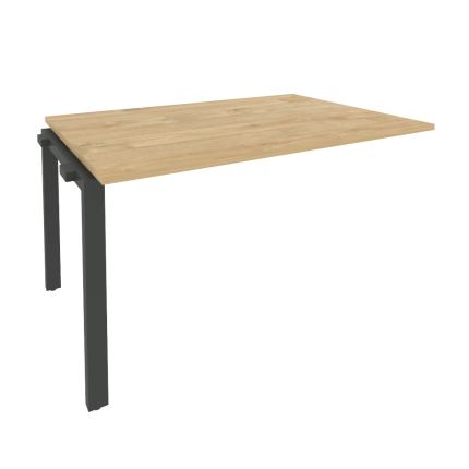 Onix Проходной наборный элемент переговорного стола O.MP-NPRG-3 Тиквуд Светлый/Металл Антрацит 1380*