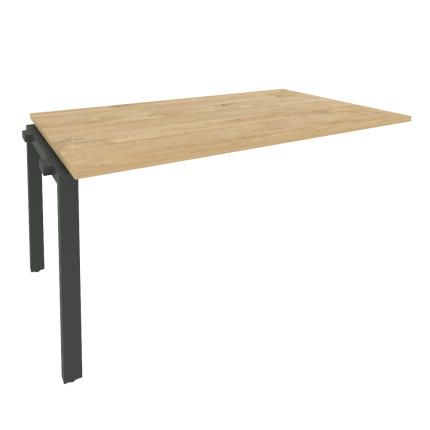 Onix Проходной наборный элемент переговорного стола O.MP-NPRG-4 Тиквуд Светлый/Металл Антрацит 1580*