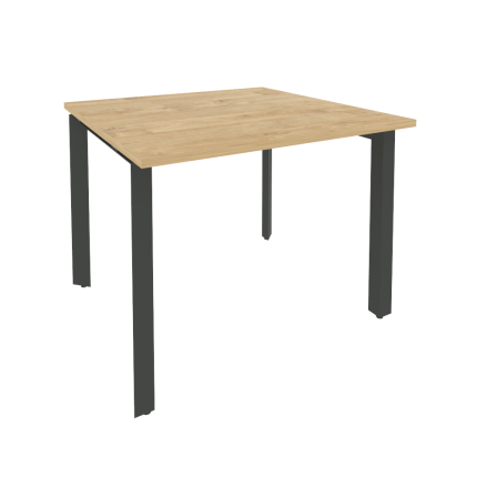 Onix Стол переговорный O.MP-PRG-1.1 Тиквуд Светлый/Металл Антрацит 980*980*750