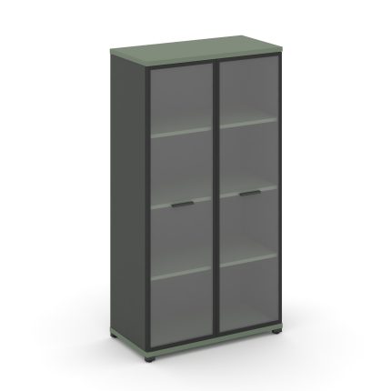 Concept Шкаф 1 широкая секция, 4 ниши CN.STS-416 RPB A Кобо/Антрацит/Металл Антрацит/Прозрачный 836*