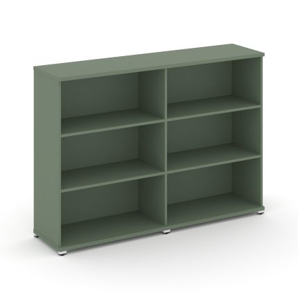 Concept Стеллаж 2 широкие секции, 3 ниши CN.STS-320 Кобо/Металл Белый 1668*420*1186