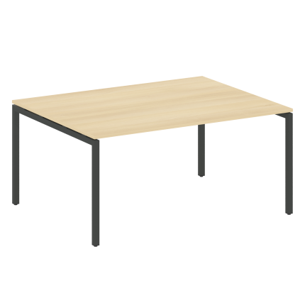 Metal System Quattro Переговорный стол (1 столешница) на П-образном м/к 40БП.ПРГ-1.4 Акация Лорка/Ме