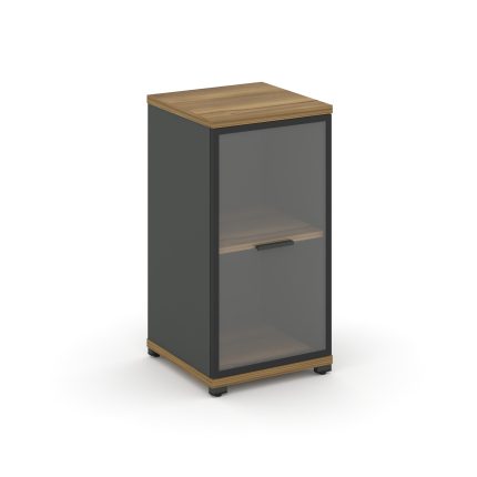 Concept Шкаф 1 узкая секция, 2 ниши CN.STU-213 RPB A Сандал Янтарный/Антрацит/Металл Антрацит/Прозра