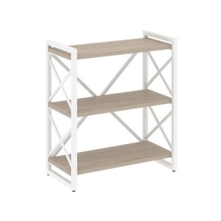 Loft Стеллаж на рег. опорах-3 полки VR.L-MST.O-3.8 Дуб Аттик/Металл Белый 800*400*910
