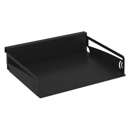 Навесной лоток для бумаг горизонтальный MAN-21 Металл Черный 320*263*70