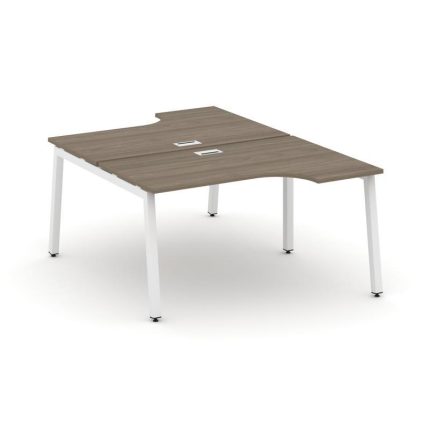 Style Project Рабочая станция эргоном. SN-5A.DRPA-001 Вяз Благородный/Металл Белый 1380*1232/1992*75