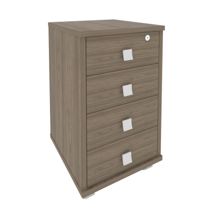 Style Тумба подкатная 4 ящ. с фолдингом Л.ТМ-4F Вяз Благородный 420*450*714