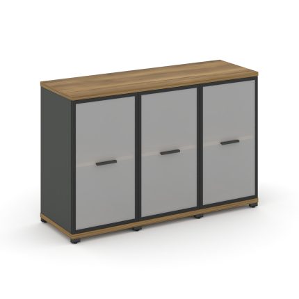 Concept Шкаф 3 узкие секции, 2 ниши CN.STU-233 RMB A Сандал Янтарный/Антрацит/Металл Антрацит/Сатин