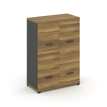 Concept Шкаф 1 широкая секция, 3 ниши CN.STS-312 A Сандал Янтарный/Антрацит/Металл Антрацит 836*420*