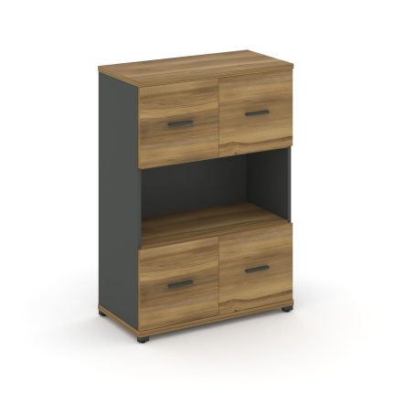 Concept Шкаф 1 широкая секция, 3 ниши CN.STS-315 A Сандал Янтарный/Антрацит/Металл Антрацит 836*420*