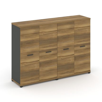 Concept Шкаф 2 широкие секции, 3 ниши CN.STS-326 A Сандал Янтарный/Антрацит/Металл Антрацит 1668*420