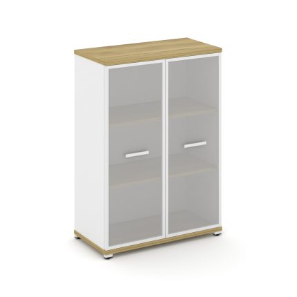 Concept Шкаф 1 широкая секция, 3 ниши CN.STS-316 RMW W Дуб Винченцо/Белый Бриллиант/Металл Белый/Сат