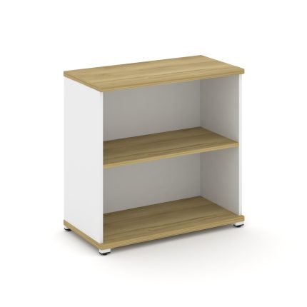 Concept Стеллаж 1 широкая секция, 2 ниши CN.STS.E-210 Дуб Винченцо/Белый Бриллиант/Металл Белый 836*