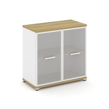 Concept Шкаф 1 широкая секция, 2 ниши CN.STS-213 RMW W Дуб Винченцо/Белый Бриллиант/Металл Белый/Сат