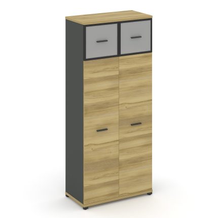 Concept Шкаф 1 широкая секция, 5 ниш CN.STS-517 RMB A Дуб Винченцо/Антрацит/Металл Антрацит/Сатин 83