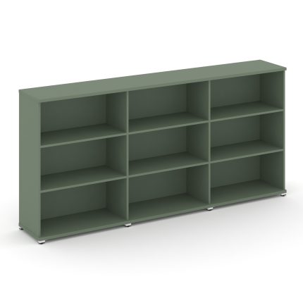 Concept Стеллаж 3 широкие секции, 3 ниши CN.STS-330 Кобо/Металл Белый 2500*420*1186