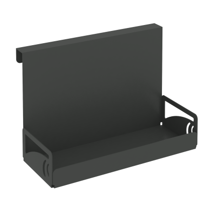 Навесной лоток для канцелярских принадлежностей MAN-02 Металл Антрацит 200*100*130