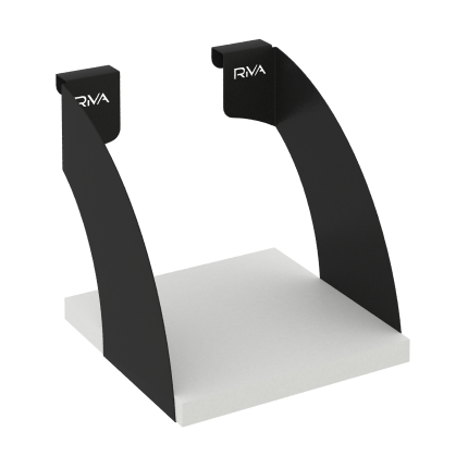 Навесные полки. Кронштейны+ЛДСП полка 200мм MAN-41-2.T-30 Белый Бриллиант/Металл Черный 200*230*200