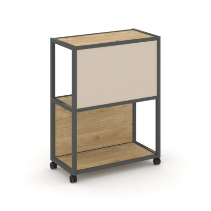 Shelf Mobile Стеллаж 3 уровня 1 секция VR.LT-STK-303.10 Тиквуд Светлый/Металл Антрацит/W-04 1000*400